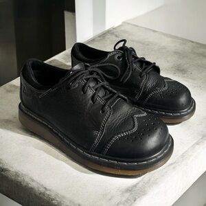 Dr. Martens Black Leather Mules